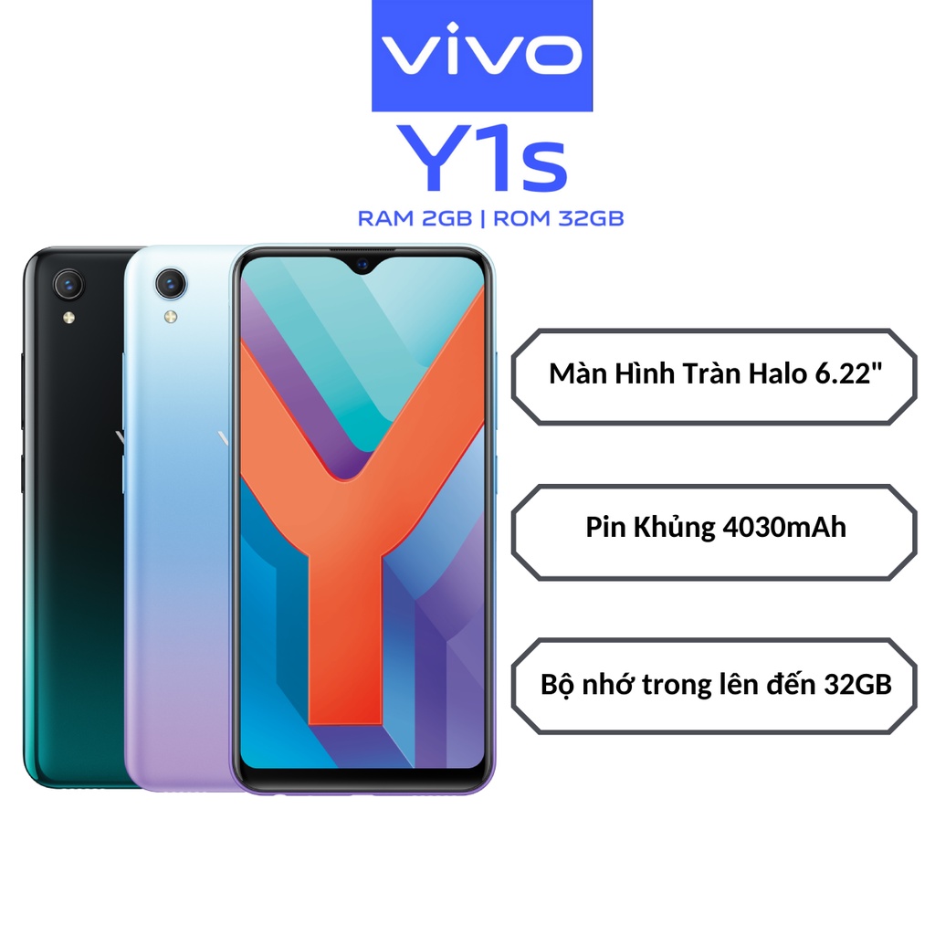 Điện thoại Vivo Y1s 2GB + 32GB - Hàng chính hãng
