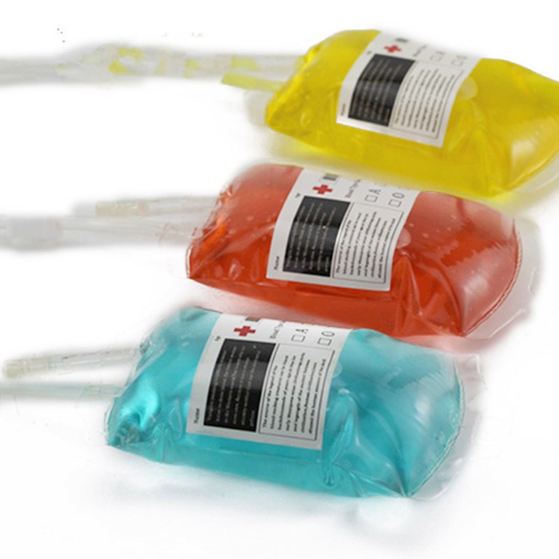 Túi máu 300ML bằng nhựa PVC trang trí Halloween