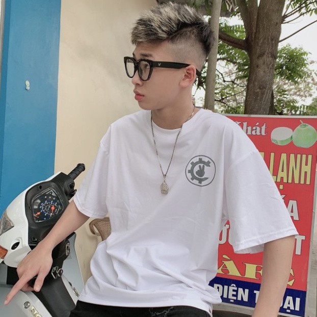 FREESHIP Áo Phông tay lỡ unisex Nam nữ Logo Cò Vạc