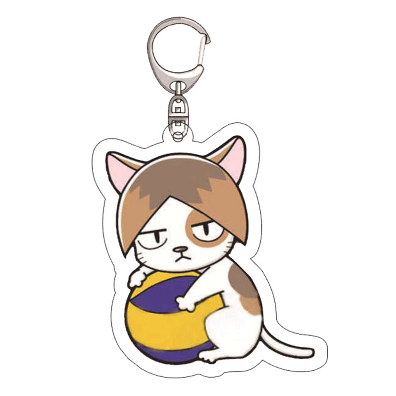 Móc khóa phong cách hoạt hình Haikyu! Hinata Kozume Kenma tùy chọn