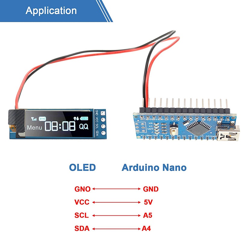 Set 2 Trình Điều Khiển Màn Hình Oled I2C Ssd1306 Ule Blue I2C Oled I2Vn