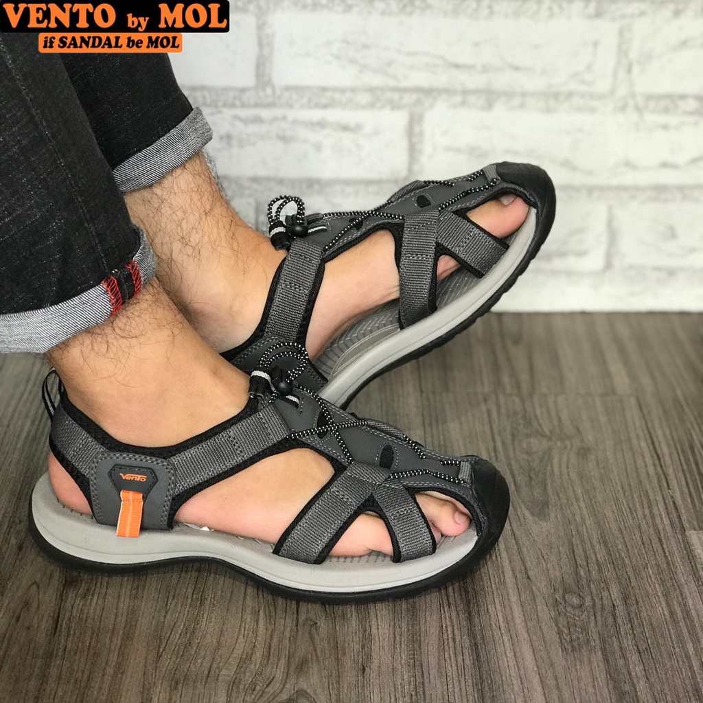 Giày sandal Vento nam bít mũi quai dù có quai hậu cố định thích hợp mang dã ngoại đi phượt du lịch biển NV7606B