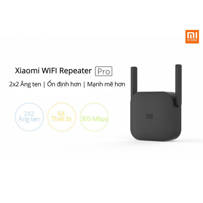 Thiết bị kích sóng Wifi Xiaomi Repeater Pro - Bản Quốc Tế - Bảo Hành Chính Hãng