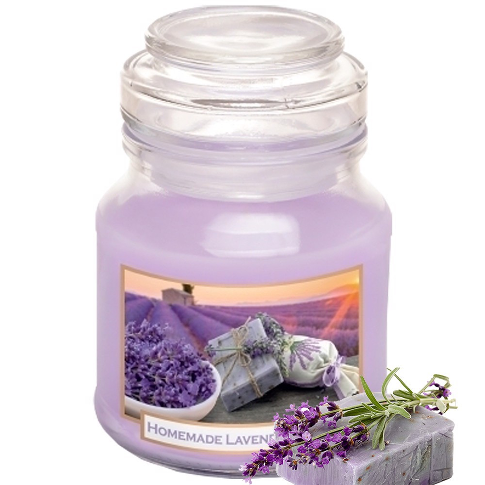 Cánh đồng oải hương - Hũ nến thơm tinh dầu, khử mùi, không khói, thư giãn Bartek Lavender Fields 130g