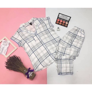 Sét đồ bộ dài tole - lanh PAJAMAS - hàng xuất khẩu f21 - phù hợp với mọi lứa tuổi