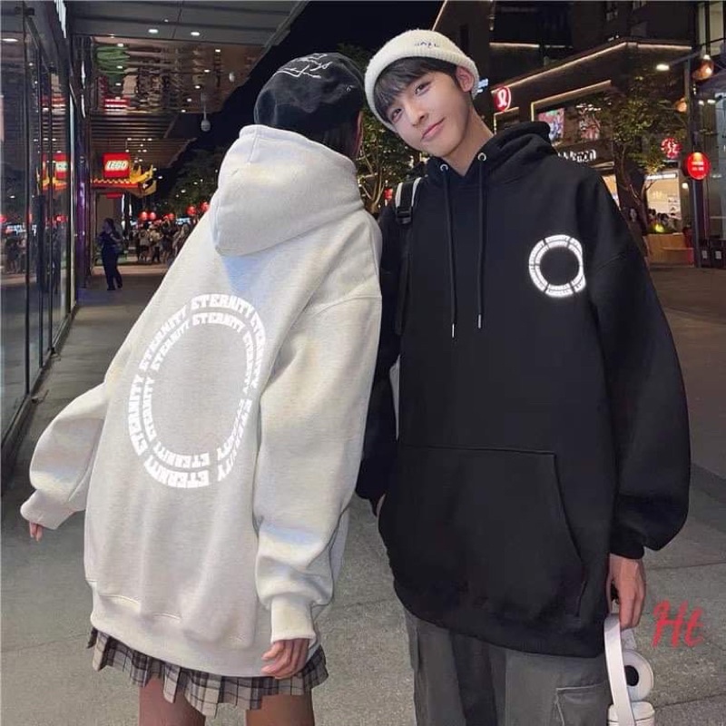 Áo hoodie phản quang END vòng tròn HT12