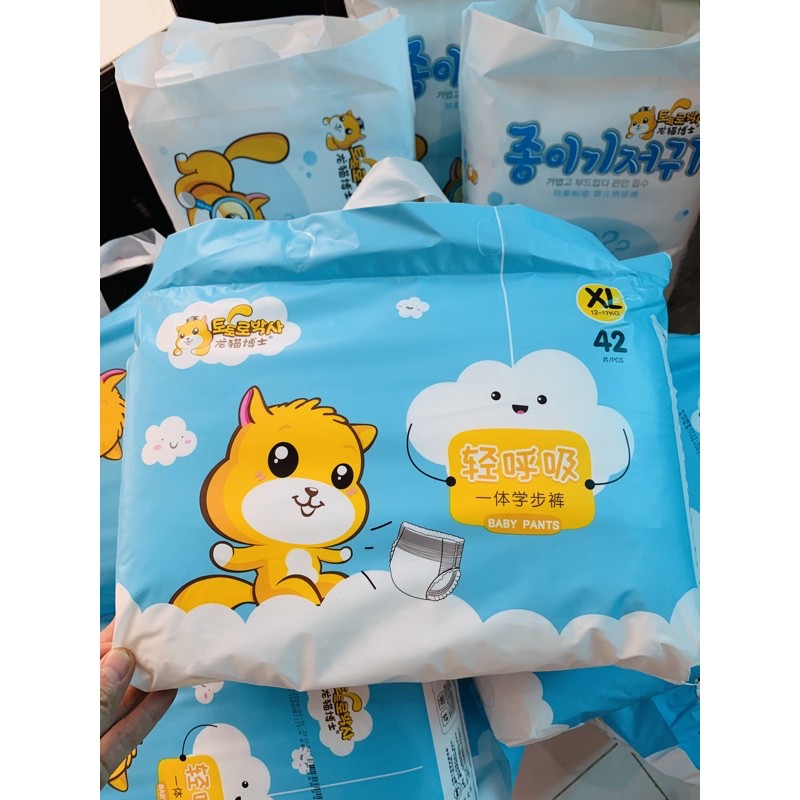Bỉm xuất Hàn Totoro dán/quần đủ size dán S60-M52, quần M48-L46-XL42-XXL40-XXXL38