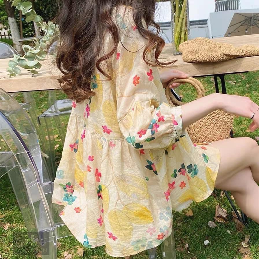 áo babydoll hoa tiểu thư Ulzzang ( HÀNG QCCC ) A. 206 | BigBuy360 - bigbuy360.vn