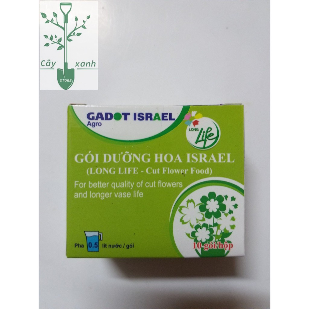 1 Hộp 10 Gói Bột Pha Nước Cắm Hoa Tươi Lâu Long Life - Bột Dưỡng Hoa Không Héo, Lâu Tàn, Không Thối Nước