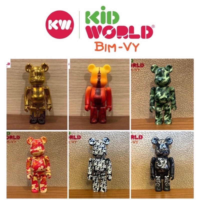 Chú gấu &quot;bụng phệ&quot; Bearbrick 100% Pattern. MS: 013.