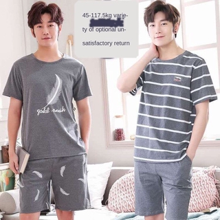 Set đồ ngủ cotton ngắn tay thời trang mùa hè cho nam