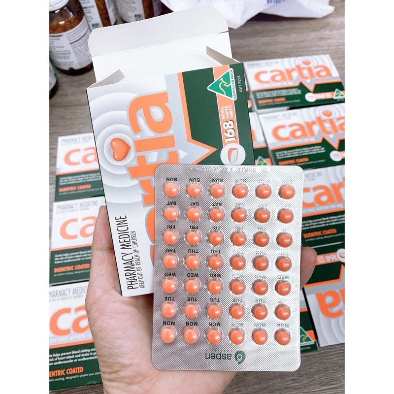 Viên uống chống đột quỵ Cartia 168 viên của Úc