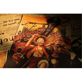 Poster ảnh One Piece vui nhộn