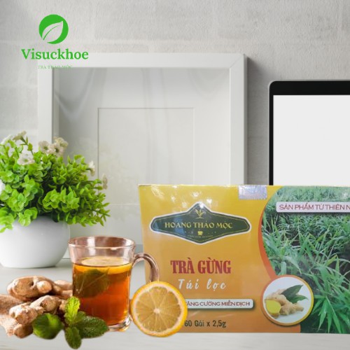 [GIẢI CẢM] Trà gừng Hoàng Thảo Mộc Giúp ổn định đường huyết và huyết áp. Giúp giải cảm, giảm chóng mặt, đau đầu, ăn khôn | BigBuy360 - bigbuy360.vn