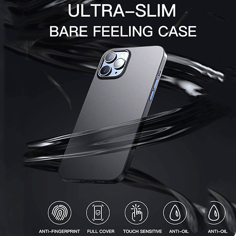 Simple Design 0.2mm Ultra Thin Hard Case For iPhone 11 12 Pro Max Xs Xr X 7 8 Plus | WebRaoVat - webraovat.net.vn