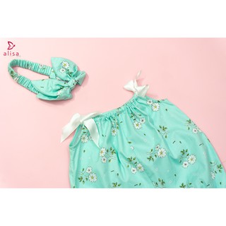 Alisa_Bộ jump suit xanh bạc hà