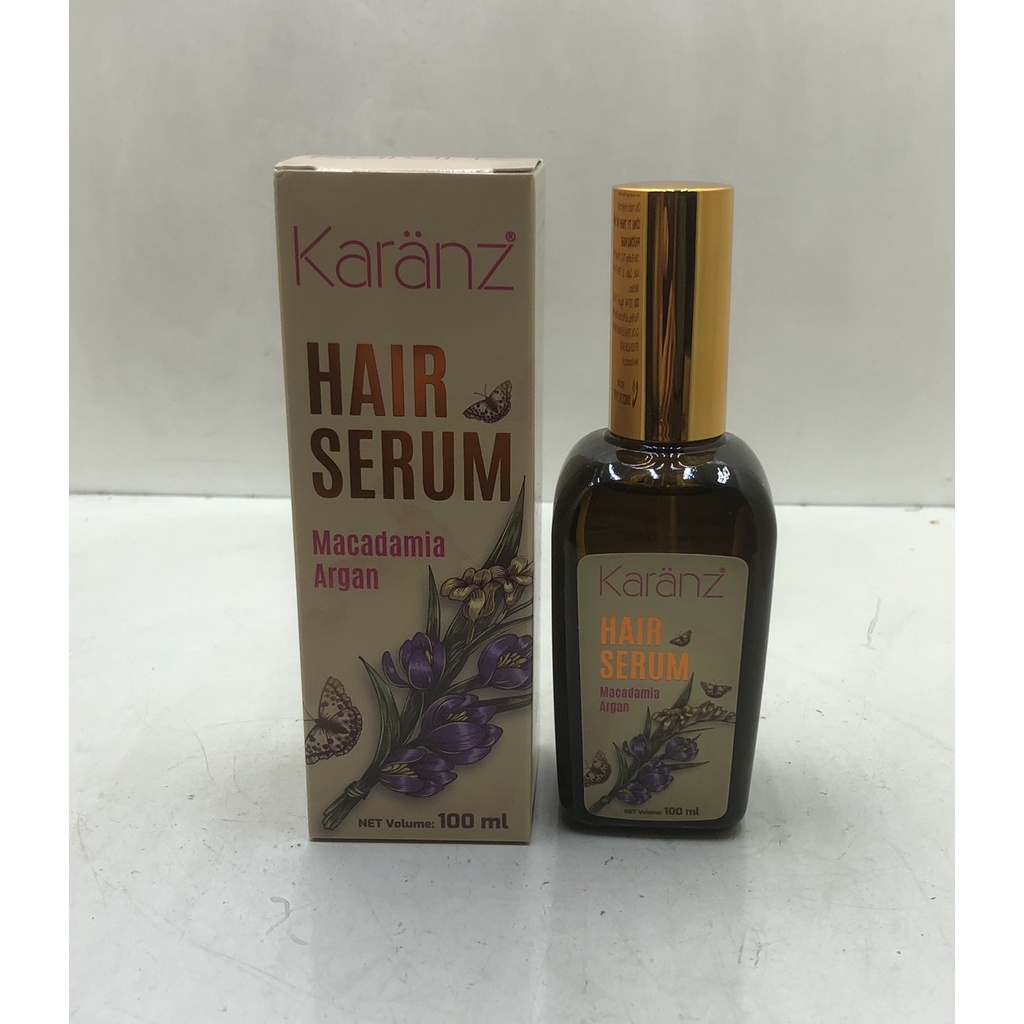 Tinh dầu dưỡng tóc mềm mượt giảm gãy rụng, giữ nếp tóc Karanz Hair serum Macadamia Argan Oil 100ml