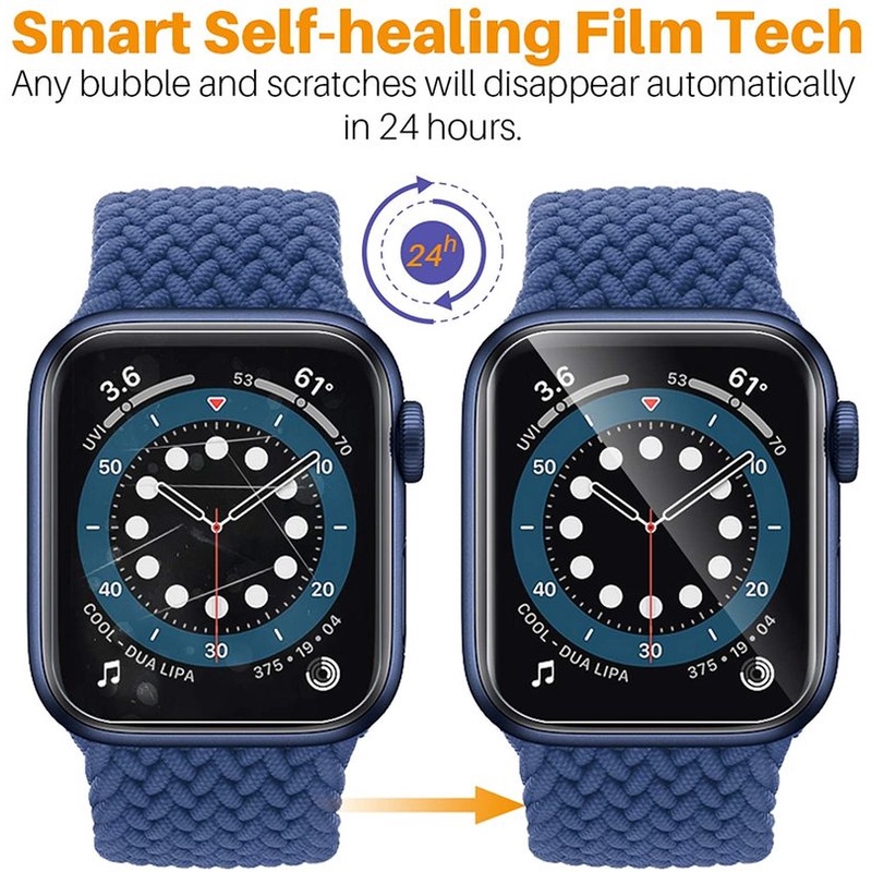 Miếng dán bảo vệ màn hình đồng hồ thông minh Apple Watch iWatch Series 7 41MM 45MM 9D