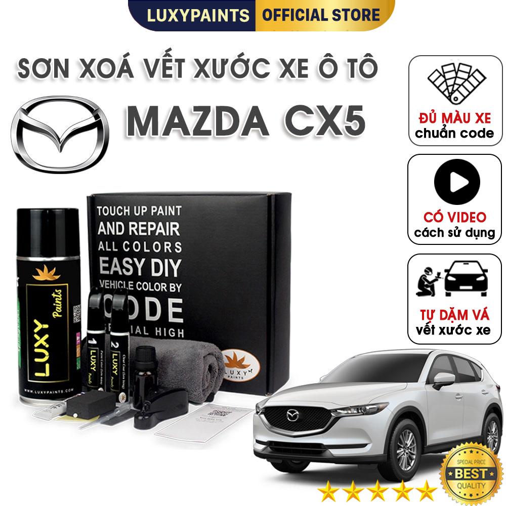 Sơn xóa vết xước xe ô tô Mazda CX5 LUXYPAINTS, màu chuẩn theo Code dễ sử dụng độ bền cao - LP01MAC5