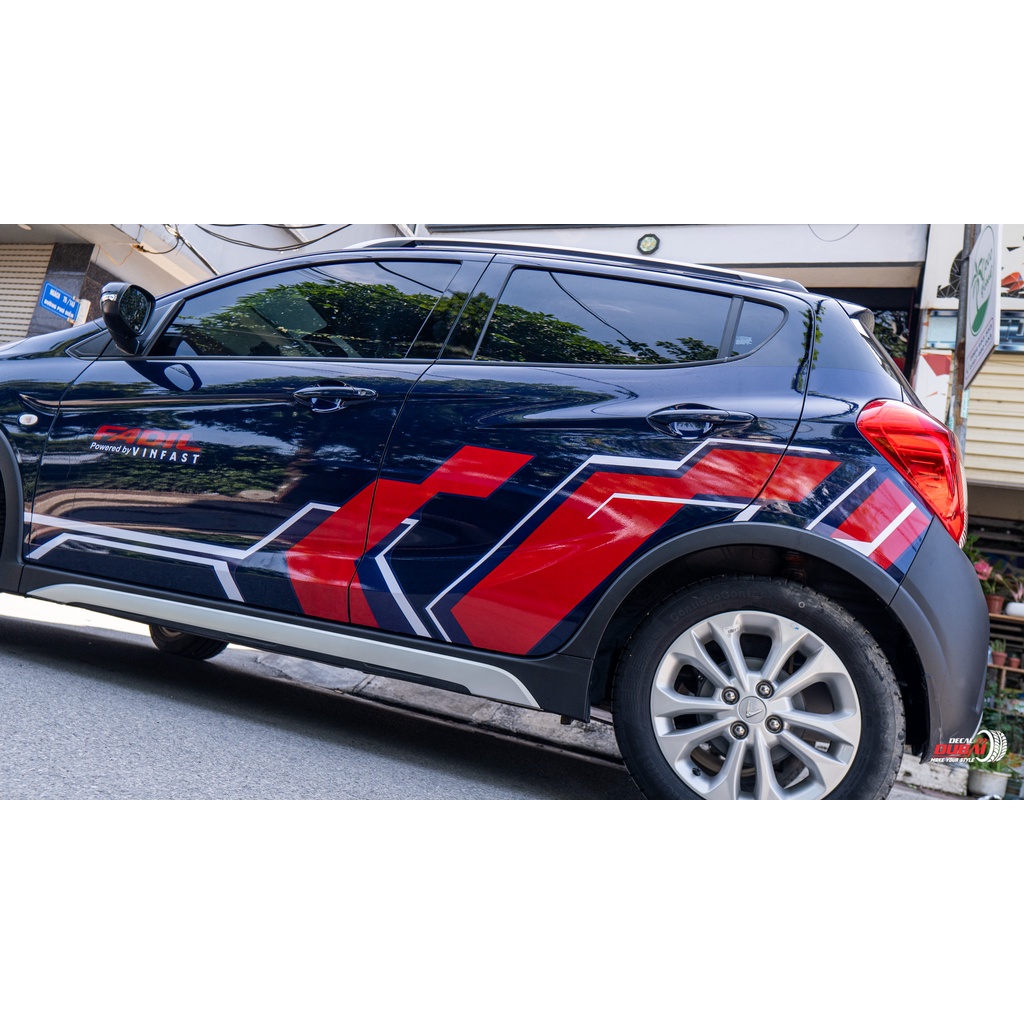 Tem thể thao xe Fadil màu xanh kèm quà tặng chữ ký