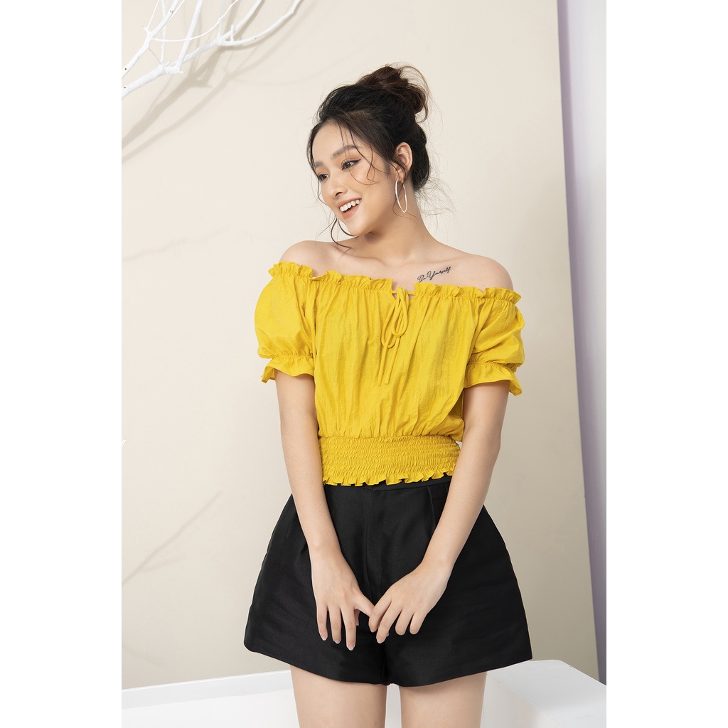 Áo Trễ Vai Nữ LUPERI Kiểu Dáng Bo Eo Dễ Phối Đồ Phù Hợp Cho Bạn Nữ Đi Chơi, Dạo Phố  LFSM1152