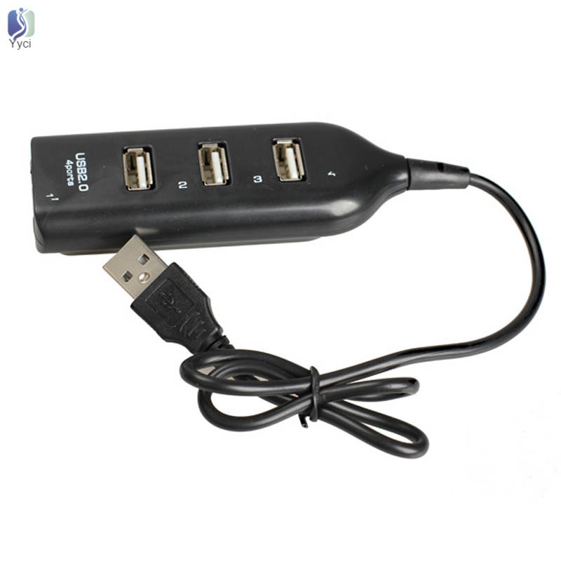 Yy 4 Port USB 2.0 High Speed Mini Hub Socket Dock for Laptop PC@VN