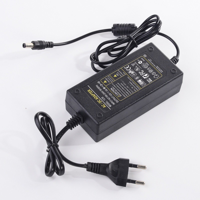 Bộ Sạc Nguồn 100-240V AC Sang DC 12V/5A Đầu Cắm 5.5mm X 2.5mm