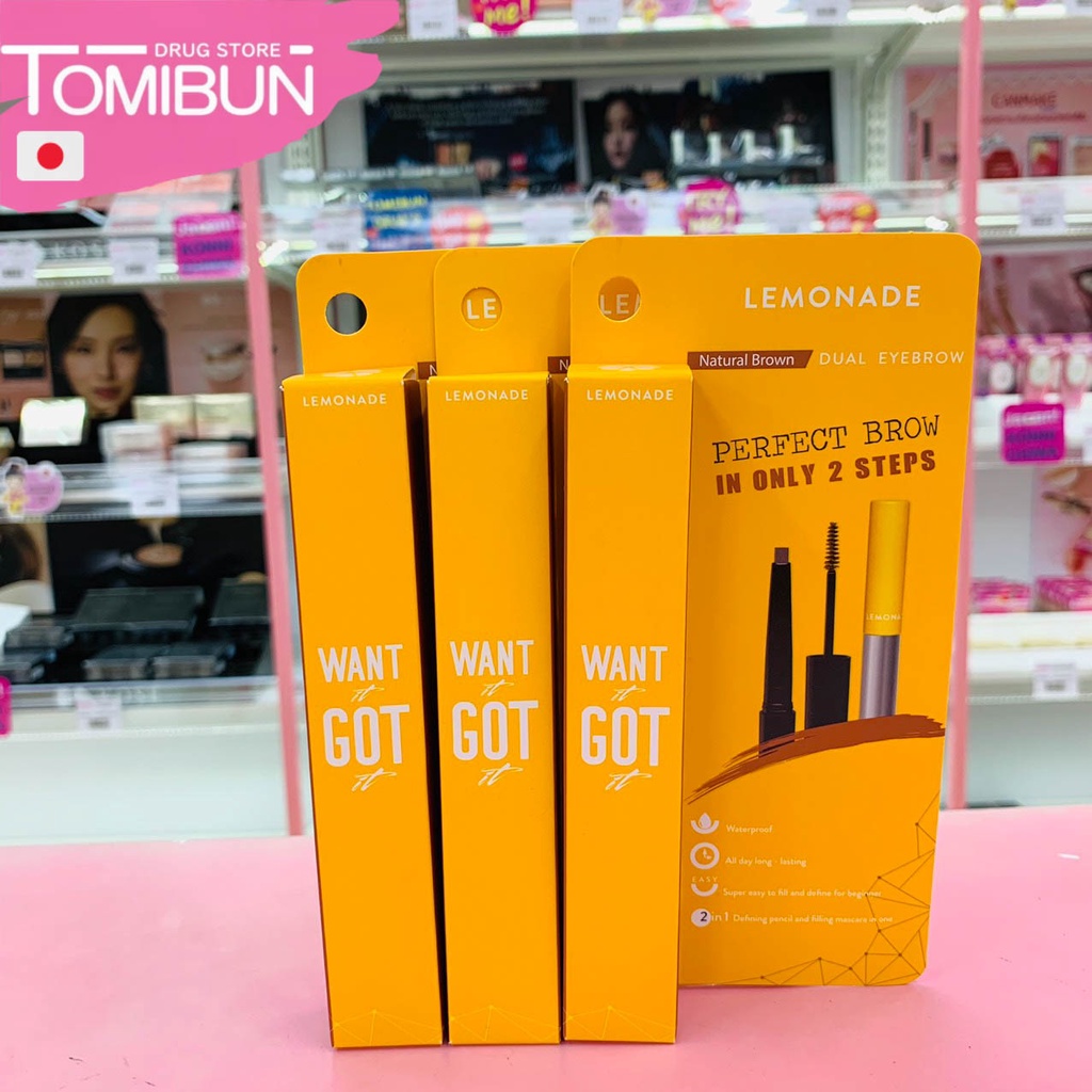 Chì kẻ mày 2 đầu, Bút kẻ mày Lemonade Want It Got It Dual Eyebrow 2.75g - bí quyết tạo lên đôi lông mày đẹp-Tomibun