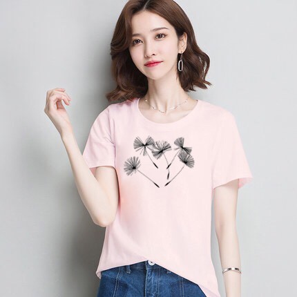 Áo thun nữ tay ngắn in hình hoa bồ công anh ATNK 1073
