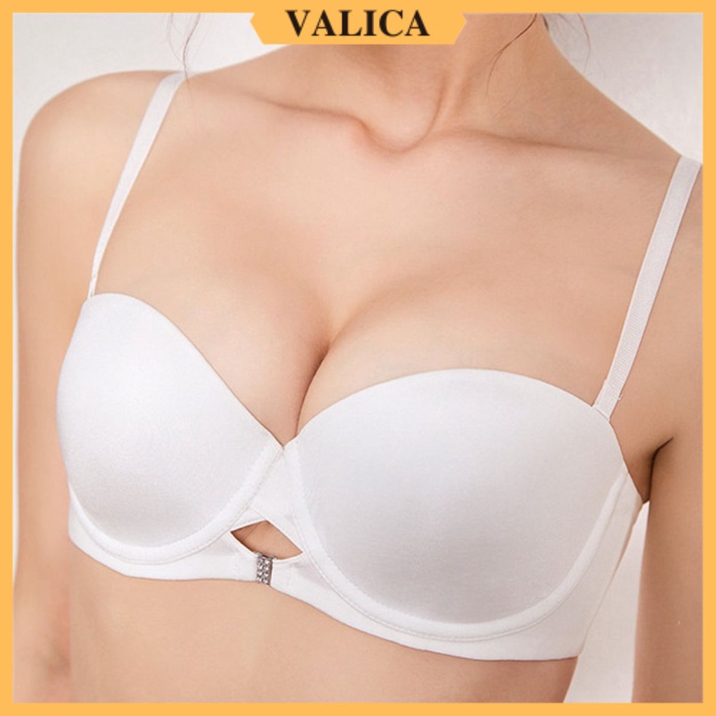 Áo ngực không dây cúp ngang - Áo lót nữ có gọng mút mỏng, chất su mềm mịn VALICA A360