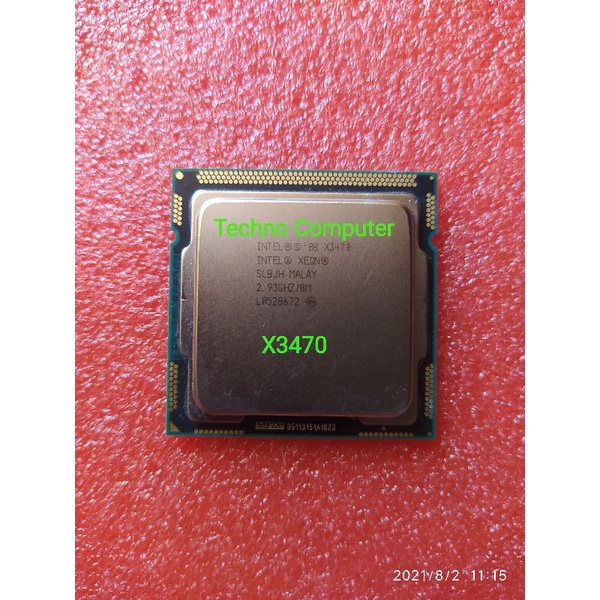 Bộ Xử Lý Intel® Xeon® Ổ Cắm Điện I7 8 Lõi LGA 1156 4 Lõi X3470 2.93Ghz