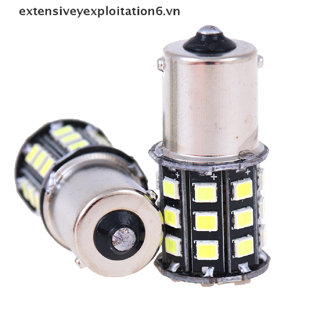 Set 4 Bóng Đèn LED Tín Hiệu 1156 BA15S 2835 33-SMD Ánh Sáng Trắng Dành Cho Ô Tô