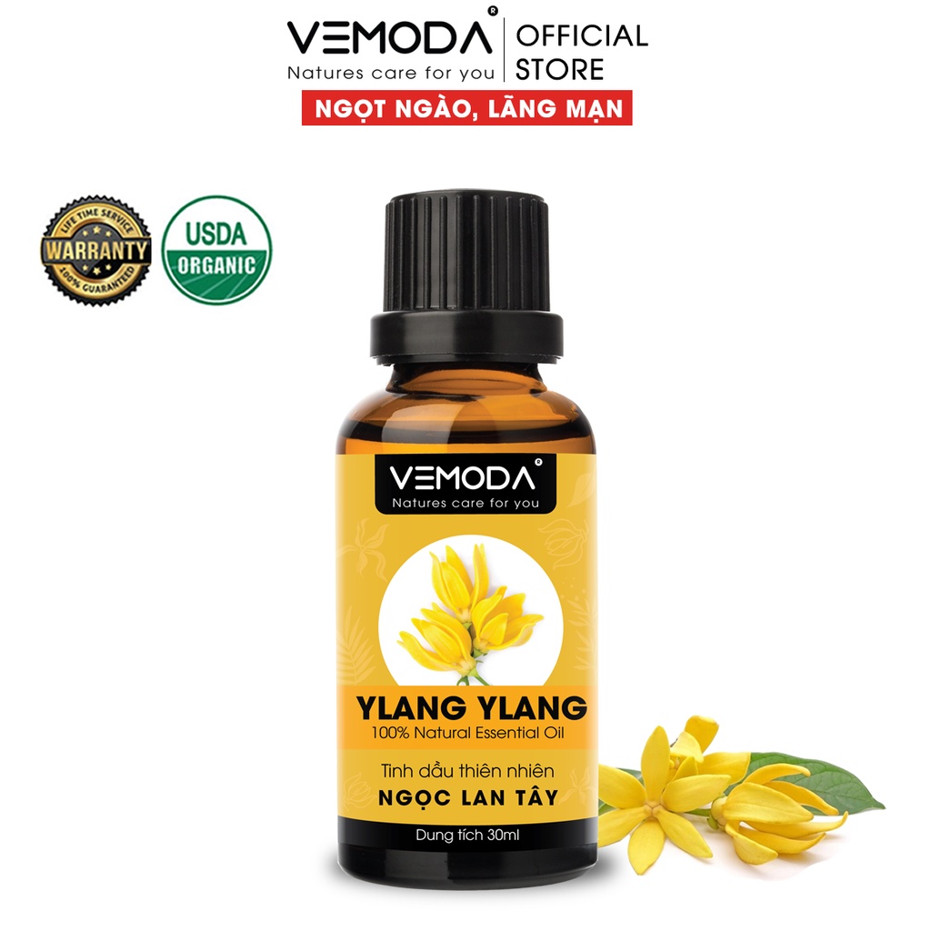 Tinh dầu Ngọc lan tây VEMODA 30ML giúp thơm phòng, thư giãn, dưỡng tóc, xông phòng, thơm phòng