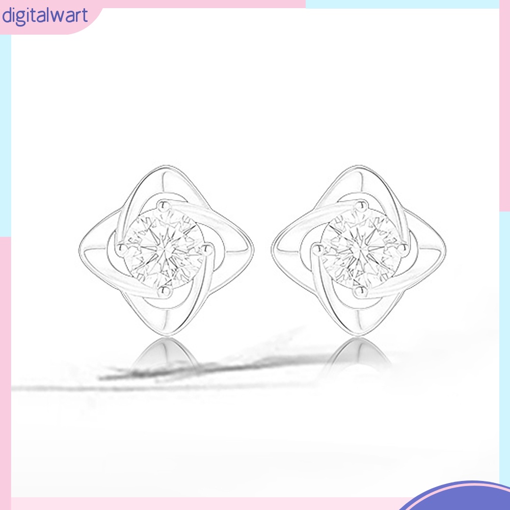 Set 4 Đôi Khuyên Tai Đính Đá Thời Trang Cho Nữ