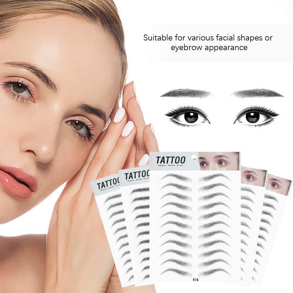 [Hàng mới về] Miếng dán lông mày giả 4d tự nhiên kháng nước quyến rũ thời trang