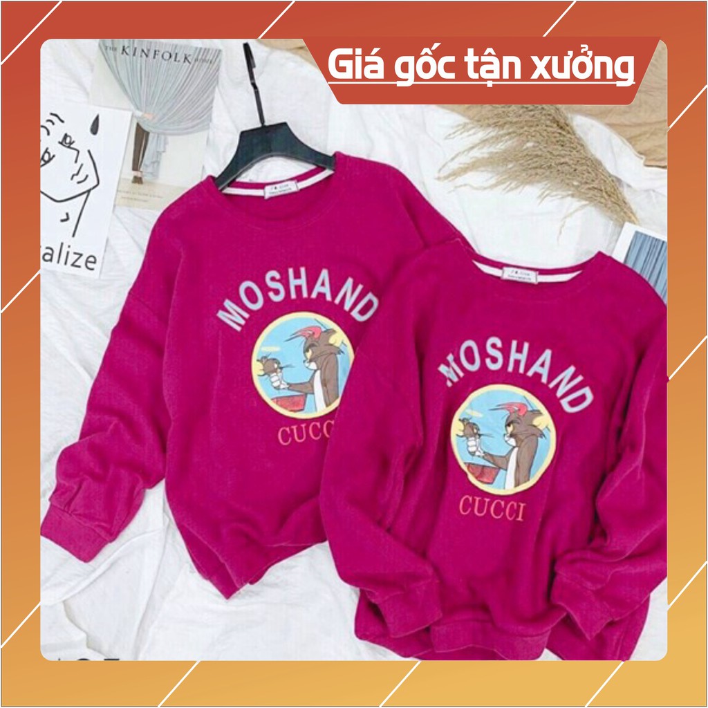 (Shop Uy Tín) ÁO NỈ DA CÁ IN HÌNH TOM VÀ JERRY AK1510