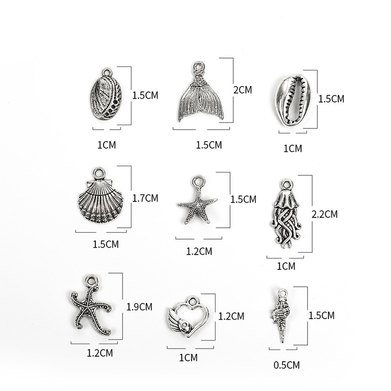 Túi 50g Mặt Vòng cổ Bạc Phong Cách Vintage Tự Làm Trang Sức