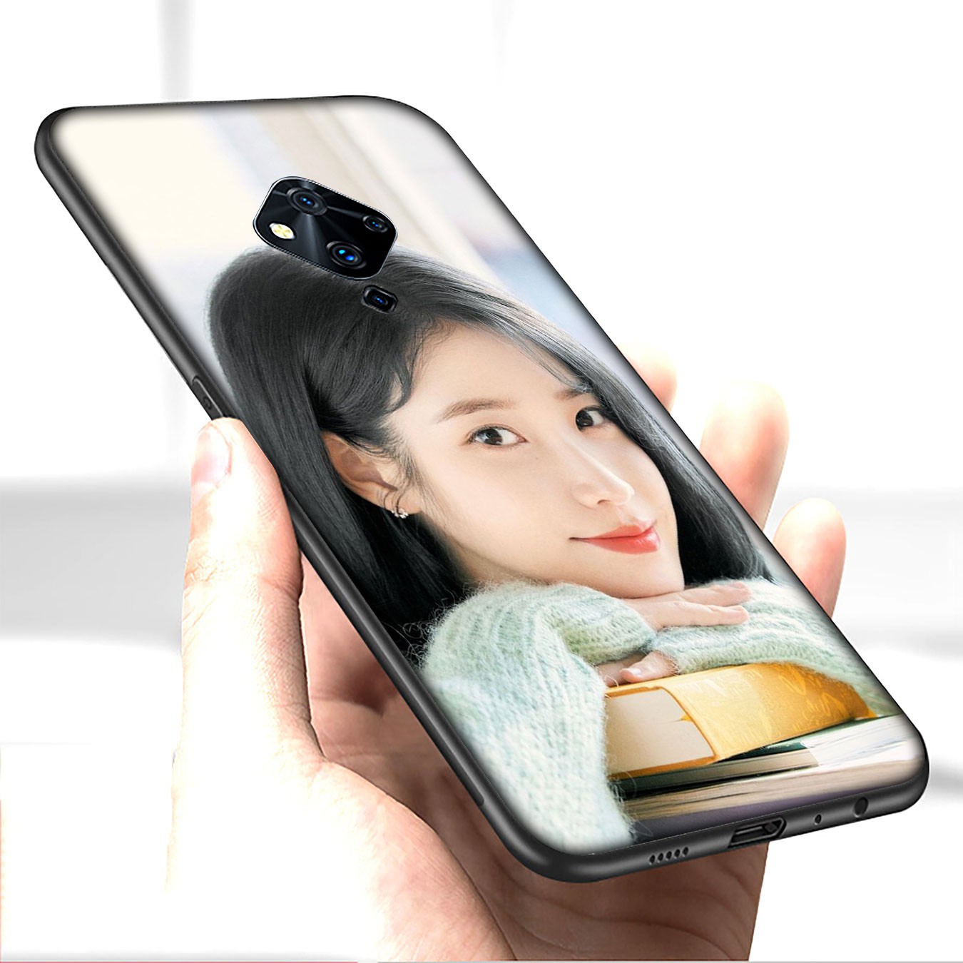 Ốp điện thoại silicon mềm hình IU Lee Ji Eun cho Samsung Galaxy A9 A8 A7 A6 Plus J8 2018 + A21S A70 M20 A6+ A8+ 6Plus