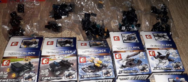 Sét lắp ráp Lego_SWat trực thăng phản lực 1020 có trên 300 chi tiết bằng nhựa ABS rất đẹp