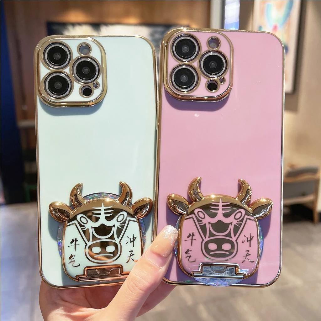 Ốp Điện Thoại Có Giá Đỡ Nam Châm 6d Cho iPhone 6 + 6s + 7 + 8 + xs max xr 11 pro max 12 pro max Niu 13 pro max 14 + 14