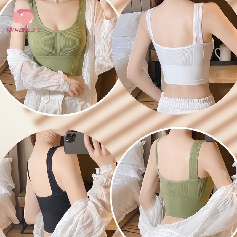 [Amazinglife] Áo Lót Thể Thao Nâng Ngực Thời Trang Đường Phố Gợi Cảm Thoáng Khí Cho Nữ