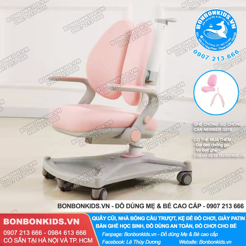 Bộ Bàn Ghế Học Sinh Chống Gù Cao Cấp Newber G510 ( Ghế mới tay gập, 2 lưng) | BigBuy360 - bigbuy360.vn