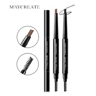 Bút kẻ mày Maycreate 2 trong 1 - chì kẻ mày nội địa Trung