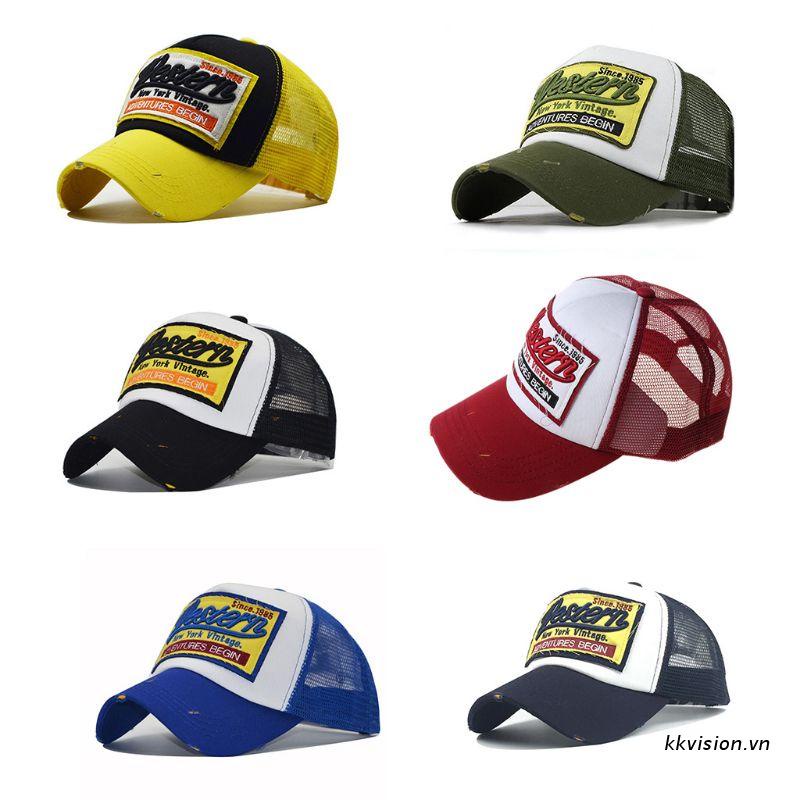 Nón kết thêu logo thời trang vintage