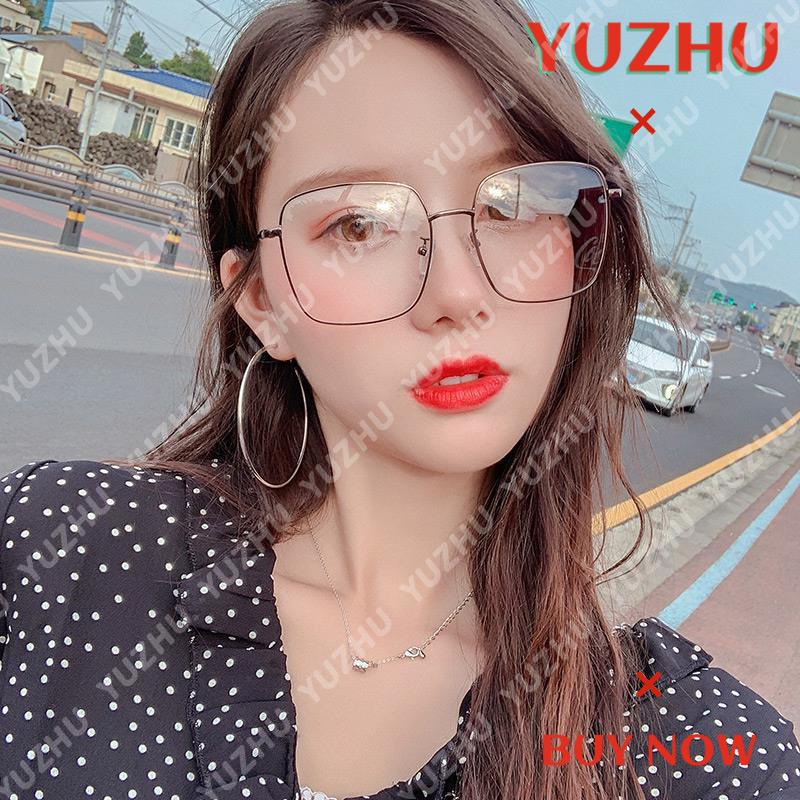 Mắt Kính Gọng Kim Loại Vuông Chống Ánh Sáng Xanh Thời Trang Cho Nữ