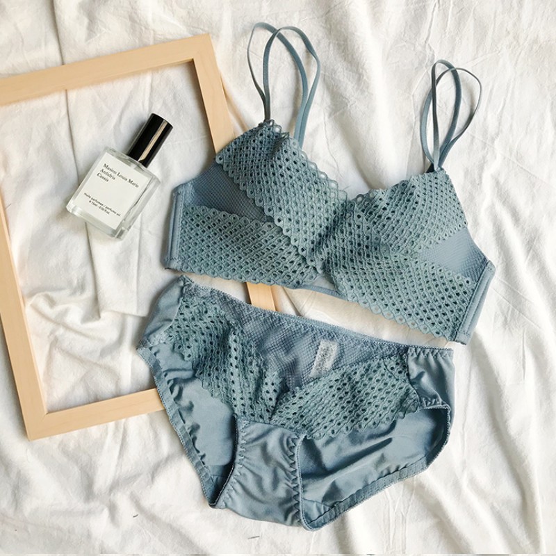 Bộ đồ lót ren đáp chéo Angle's Wing siêu ngọt ngào quyến rũ, áo ngực ren nữ A/R076 | BigBuy360 - bigbuy360.vn