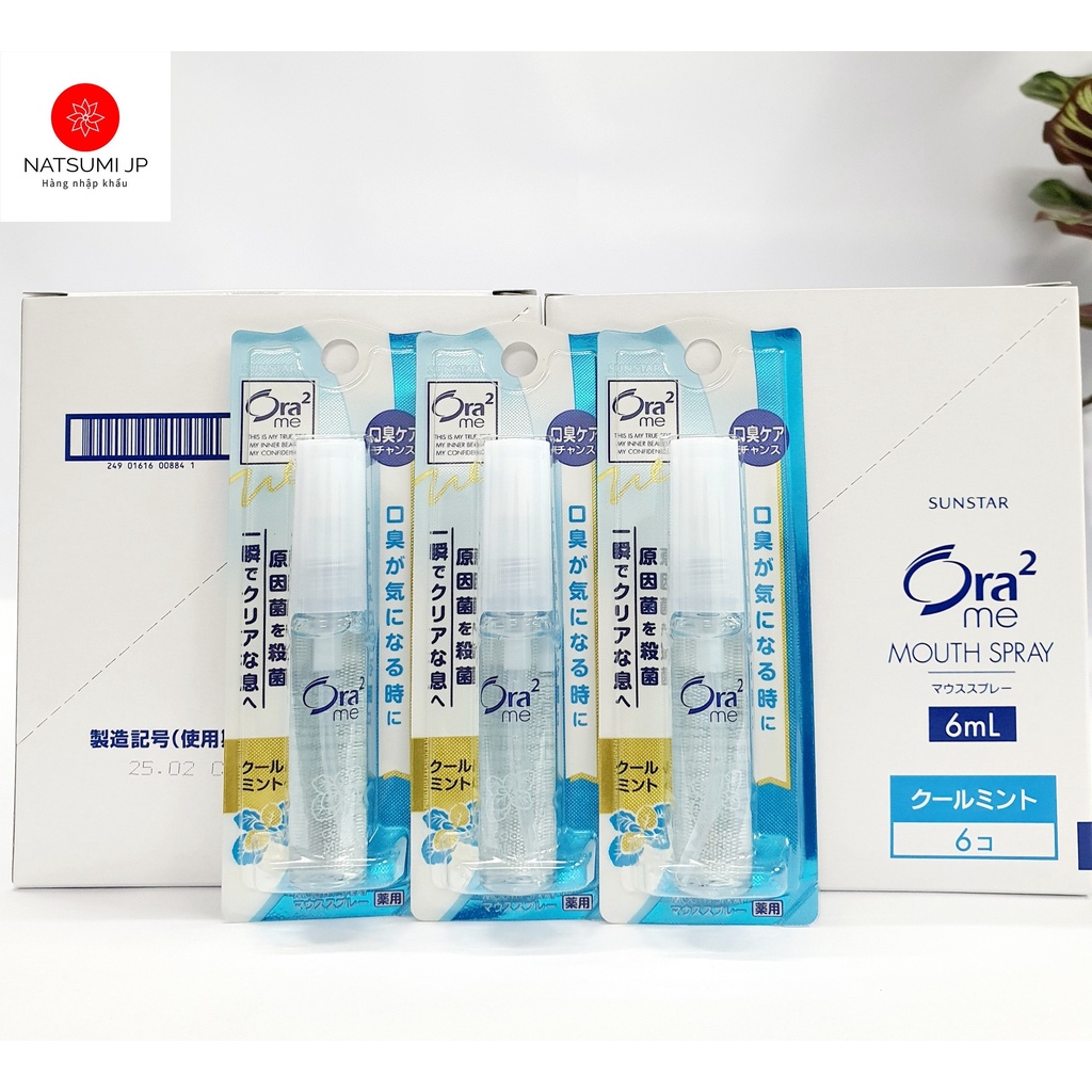 Xịt thơm miệng SUNSTAR ORa2 chai 6ml có nhiều hương Nhật Bản- Xịt miệng Nhật