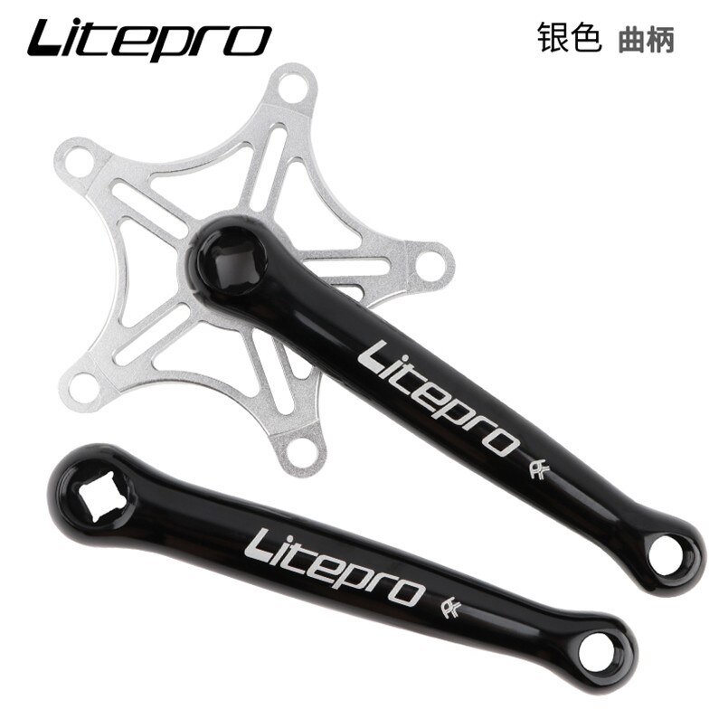 Líp xe đạp Litepro 130BCD 366g lỗ vuông bằng hợp kim nhôm siêu nhẹ chất lượng cao