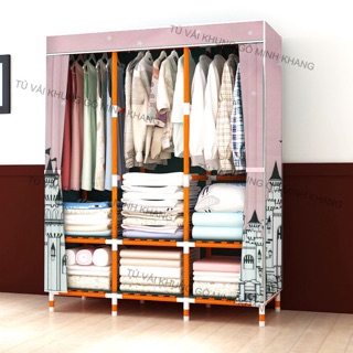 Tủ vải khung gỗ Minh Khang