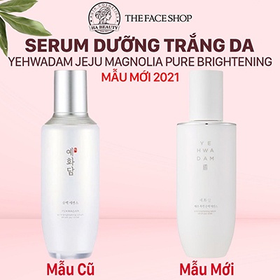 Serum dưỡng ẩm sáng trắng da phục hồi da The Face Shop Yehwadam Jeju Magnolia Pure Brightening Serum 45ml